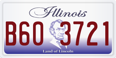 IL license plate B603721