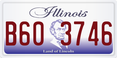 IL license plate B603746