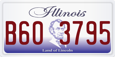 IL license plate B603795