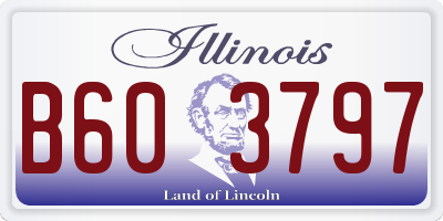 IL license plate B603797