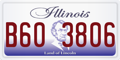 IL license plate B603806