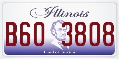 IL license plate B603808