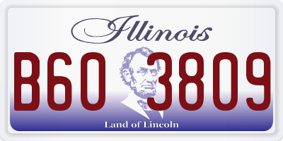 IL license plate B603809