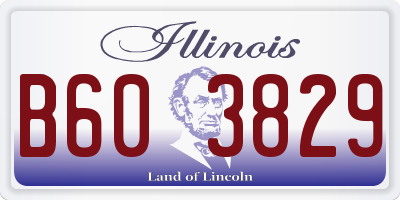 IL license plate B603829