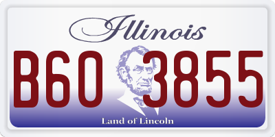 IL license plate B603855