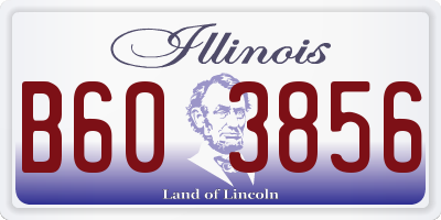 IL license plate B603856