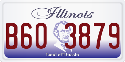 IL license plate B603879