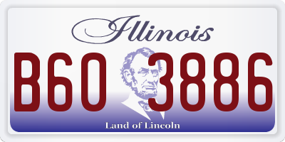 IL license plate B603886