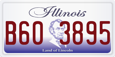 IL license plate B603895