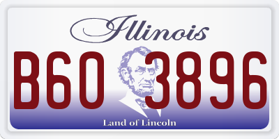IL license plate B603896