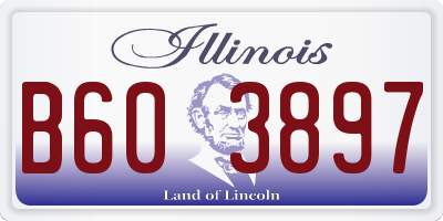 IL license plate B603897