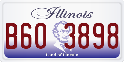 IL license plate B603898