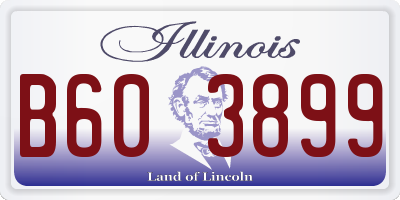 IL license plate B603899