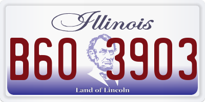 IL license plate B603903