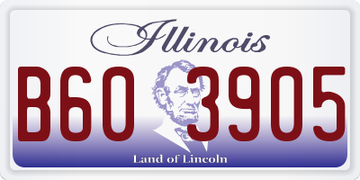 IL license plate B603905