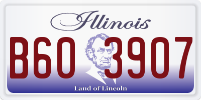 IL license plate B603907