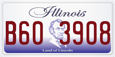IL license plate B603908