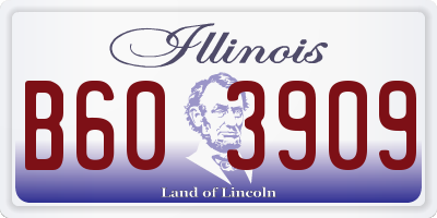 IL license plate B603909