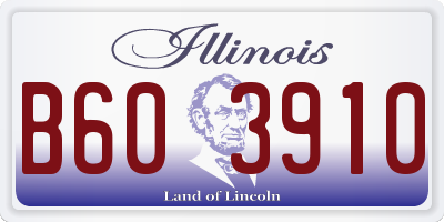 IL license plate B603910
