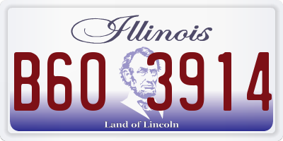 IL license plate B603914