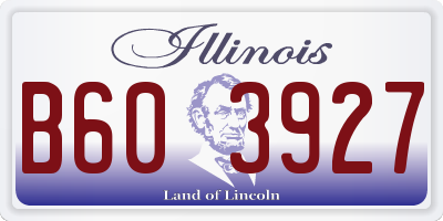 IL license plate B603927