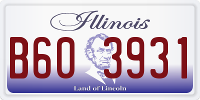IL license plate B603931