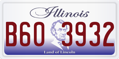 IL license plate B603932