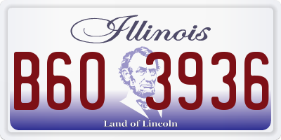 IL license plate B603936