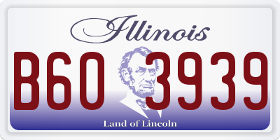 IL license plate B603939