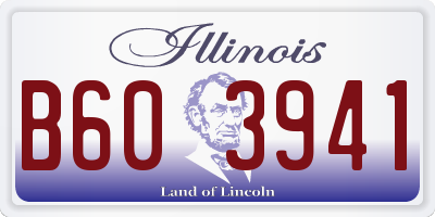 IL license plate B603941