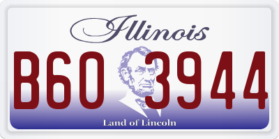 IL license plate B603944