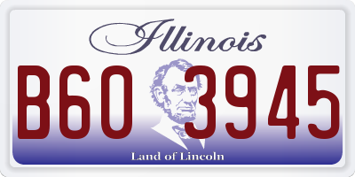 IL license plate B603945