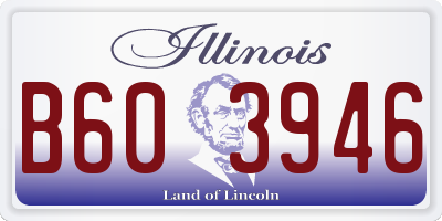 IL license plate B603946