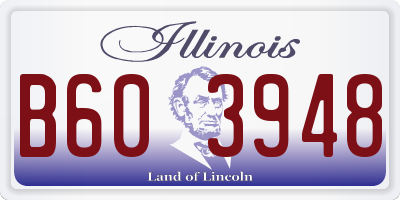 IL license plate B603948