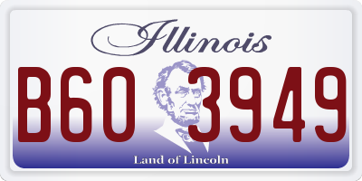 IL license plate B603949