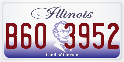 IL license plate B603952