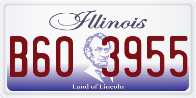 IL license plate B603955