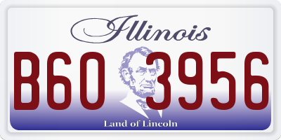 IL license plate B603956