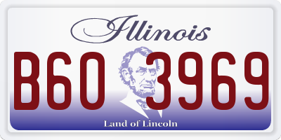 IL license plate B603969