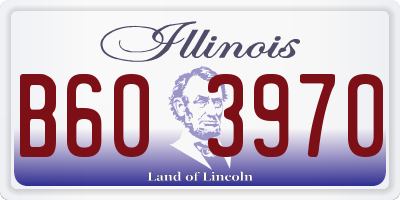 IL license plate B603970