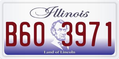 IL license plate B603971