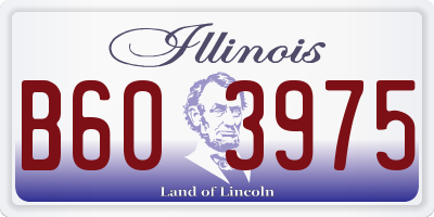 IL license plate B603975