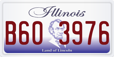 IL license plate B603976