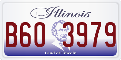 IL license plate B603979