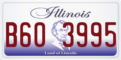 IL license plate B603995