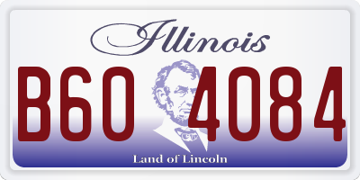 IL license plate B604084