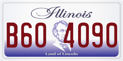 IL license plate B604090