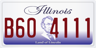 IL license plate B604111