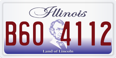 IL license plate B604112