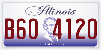 IL license plate B604120